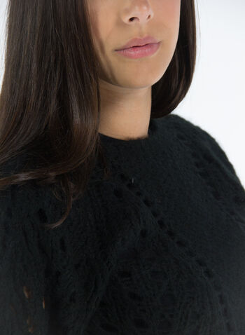 MAGLIONE TRAFORATO, BLACK BLACK, small