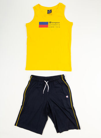 COMPLETINO SMANICATA +SHORTS BACK TO THE BEACH RAGAZZO, YS011 YELNVY, small
