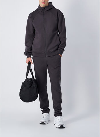 FELPA FULL ZIP CON LOGO, ES503 ANTRACITE, small