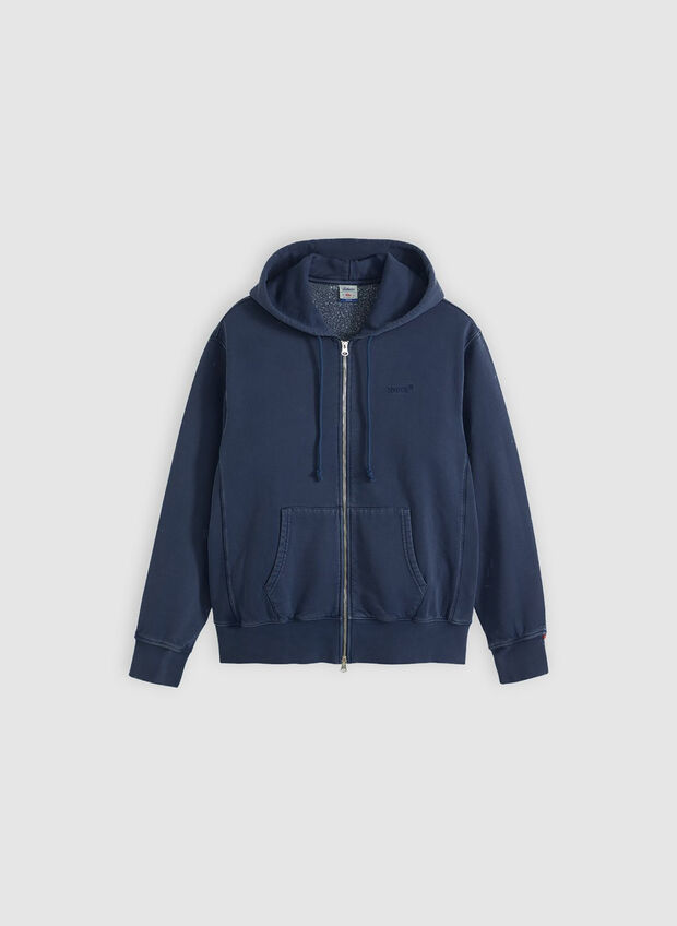 FELPA FULL ZIP, 0005 NVY, large