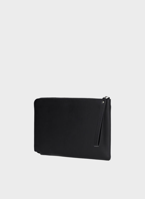 POCHETTE PLAQUE POUCH, UB1 BLK, medium