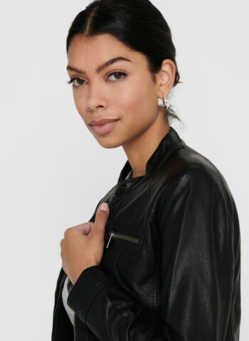 GIUBBOTTO PELLE SINTETICA BANDIT, , small