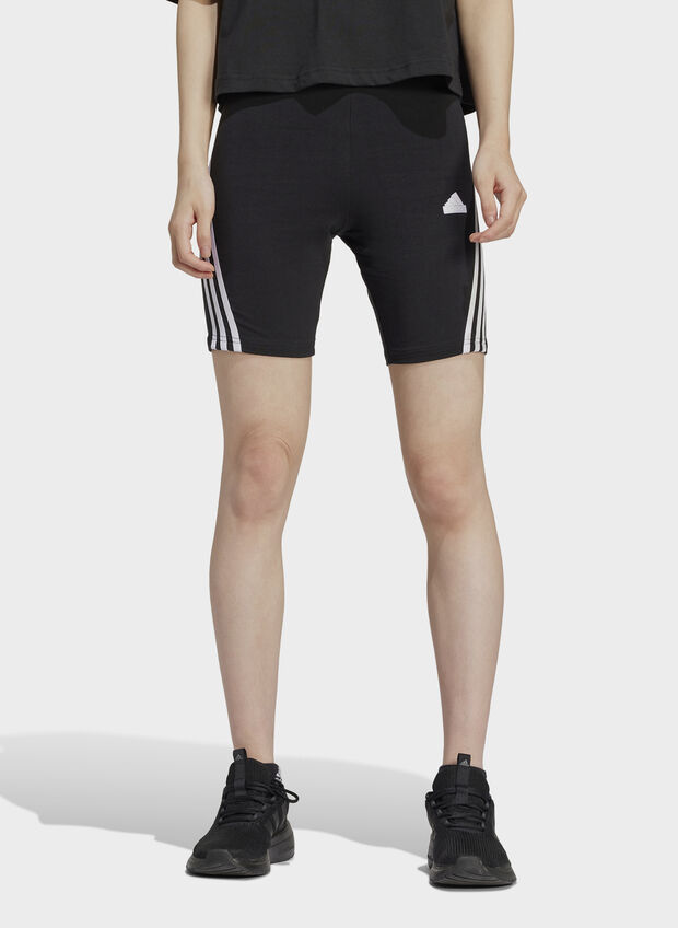 SHORT BIKER 3 STRIPES, BLK, large