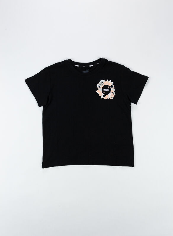 T-SHIRT ALPHA RAGAZZA, 01BLK, medium