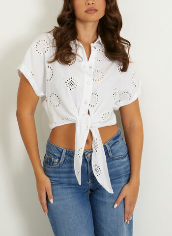 CAMICIA IN PIZZO SANGALLO, G011 WHT, small