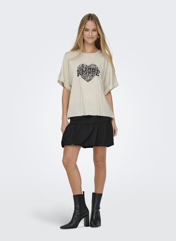 T-SHIRT LUCY STAMPA CON CUORE, , small