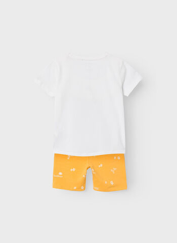 COMPLETO HUBAN T-SHIRT + SHORT BAMBINO, AMBER YELLOW, small