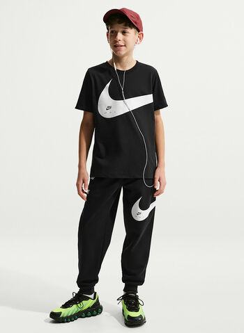 T-SHIRT SPORTSWEAR CLUB RAGAZZO, 010 BLK, small