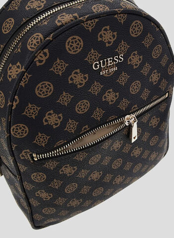 ZAINO VIKKY 4G LOGO PEONY, BRO BROWN, small