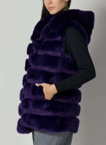 GILET ECOPELLICCIA, VIOLA, small