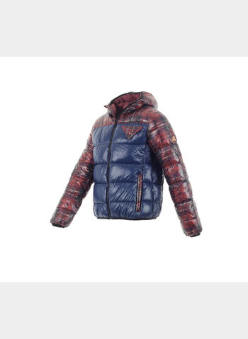 GIUBBOTTO CON CAPPUCCIO STAMPA CHECK , , small