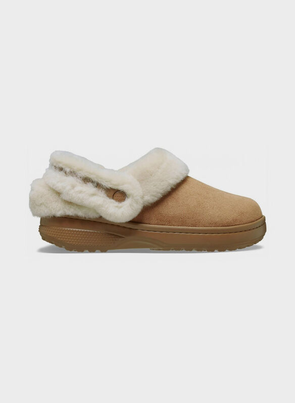 SABOT CL UNFURGTBLE SUEDE, SEPI BEIGE, medium