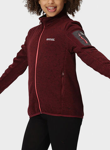 PILE NEWHILL FULL ZIP 250gr JUNIOR, G8C BURGUNDY, small