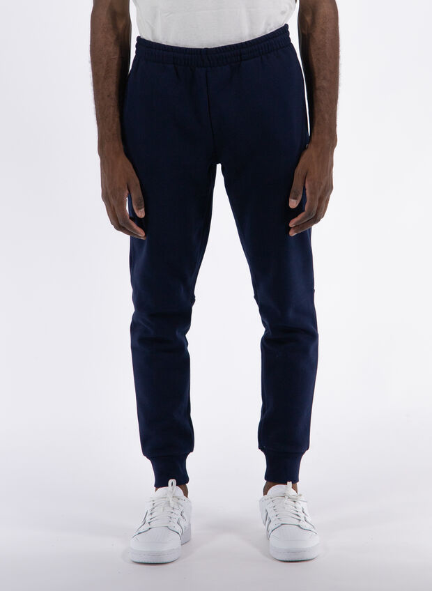 PANTALONE SPORTIVO IN FELPA DI COTONE ORGANICO, 166 NVY, large