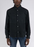 CAMICIA IN JEANS TAGLIO RELAXED, BEH BLK, thumb