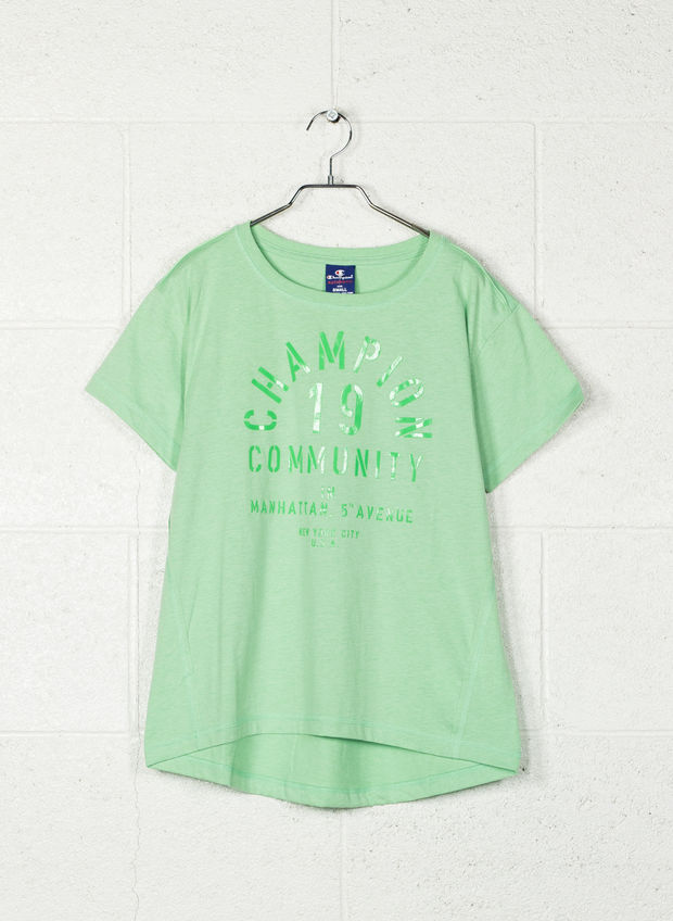 T-SHIRT FLUO STAMPA, GZ005GREEN, large