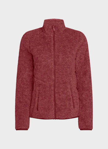 FELPA IN PILE LAURA, 930 BORDO, small