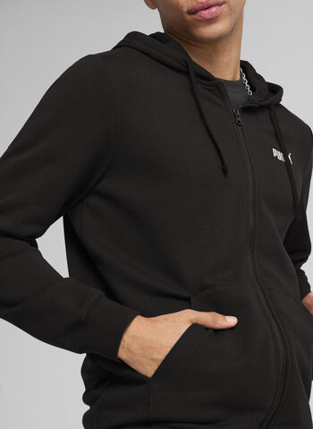 FELPA ESS LOGO FULL ZIP, 01 BLK, small