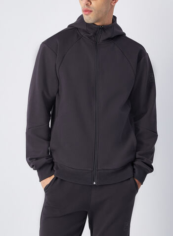 FELPA FULL ZIP CON LOGO, ES503 ANTRACITE, small