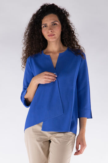 GIACCA ASIMMETRICA PUNTO MILANO, 74 PERVINCA, small