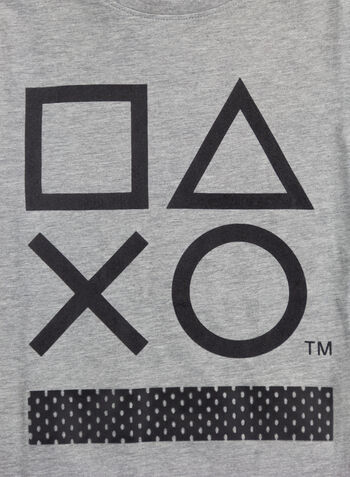 T-SHIRT PLAYSTATION RAGAZZO, GREY MEL, small