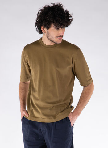 T-SHIRT GIROCOLLO COMBE, 045 CORDA, small