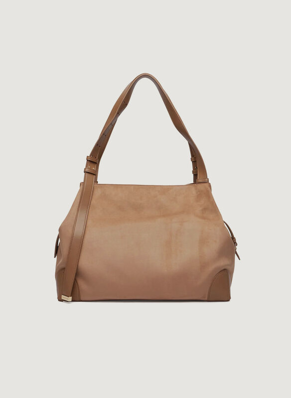 BORSA ALICE SUEDE MEDIUM, U6186 CAMMELLO, medium