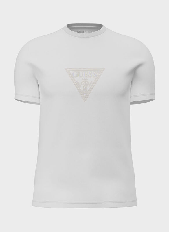 T-SHIRT LOGO TRIANGOLO, G011 WHT, medium