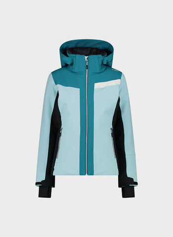 GIACCA DA SCI CON IMPUNTURE DIAGONALI, E309 AQUATEAL, small