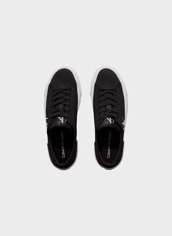 SCARPA IN TELA CON PLATEAU E LOGO, 0GM BLK, small