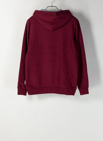 FELPA BURGEE CON CAPPUCCIO CHIUSO, R54 AMARANTH, small