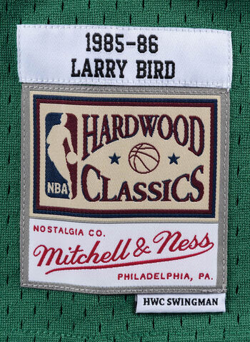 CANOTTA SWINGMAN JERSEY BOSTON CELTICS ROAD 1985-86 LARRY BIRD, KELLY GREEN, small