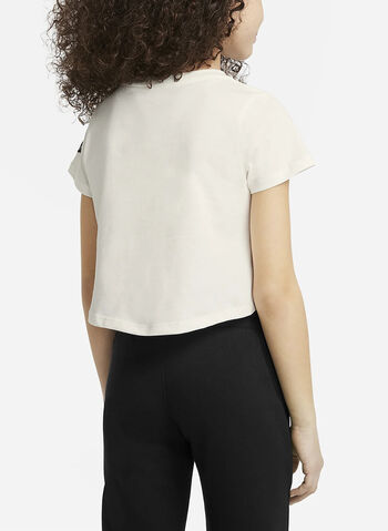 T-SHIRT SWOOSH CROP RAGAZZA, 133 SAIL, small