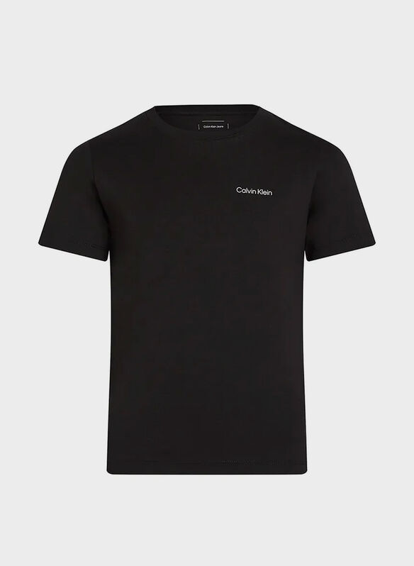 T.SHIRT MICRO LOGO BAMBINO, BEH BLK, medium