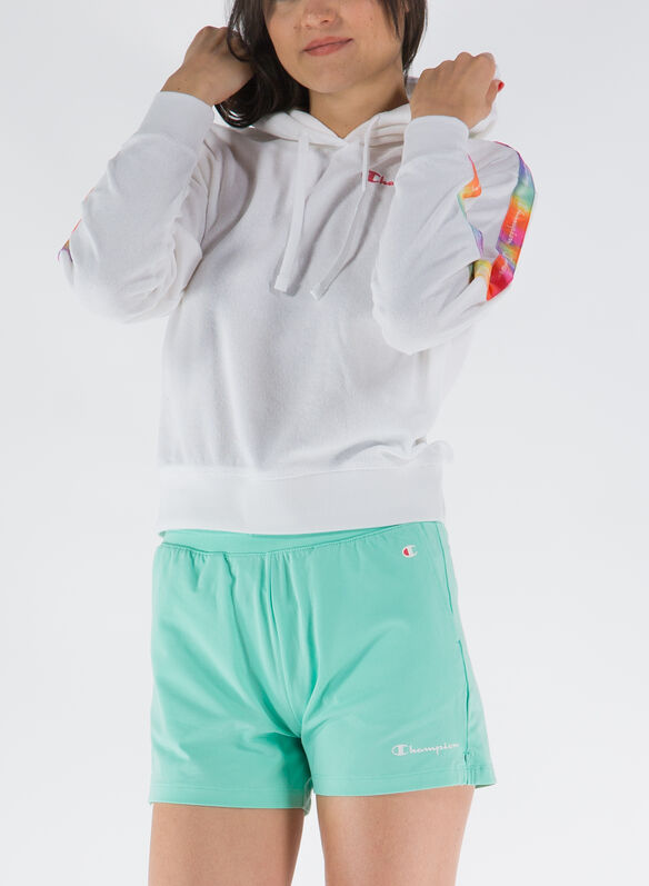 FELPA COLOR RAVE CAPPUCCIO CHIUSO, WW001 WHT, medium