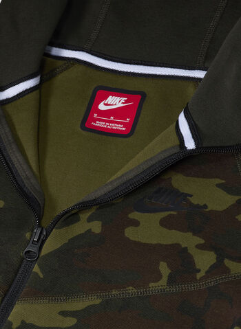 FELPA TECH CAMO FULL ZIP RAGAZZO, 010 BLK, small