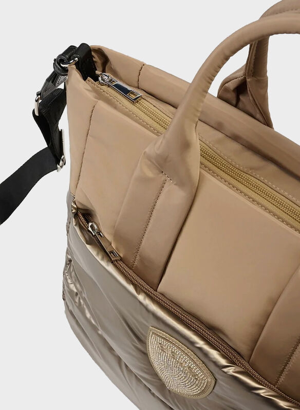 BORSA PADDED SHOPPER XL, BEI, medium