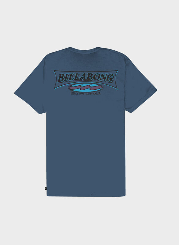 T.SHIRT CRAYON WAVE, BPR0 REAL TEAL, medium