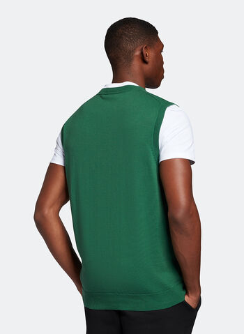 GILET IN MAGLIA CON LOGO, W510 GREEN, small