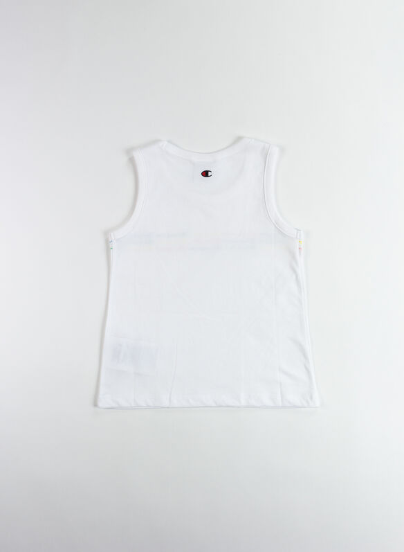 CANOTTA LOGO DA RAGAZZA, WW001WHT, medium