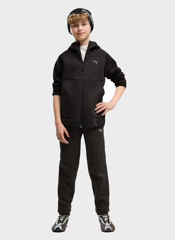 FELPA FD TECH FULL ZIP RAGAZZO, 01 BLK, small