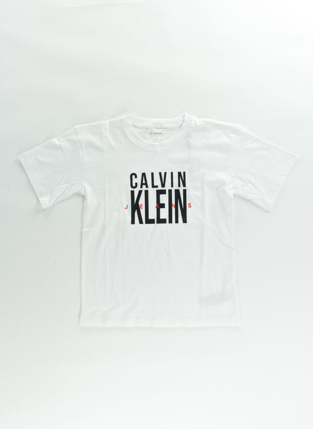 T-SHIRT GRAPHIC BOLD RAGAZZO, YAF WHT, large