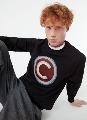 FELPA GIROCOLLO BIG LOGO, 99BLK, small