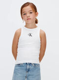 CANOTTA LOGO RAGAZZA, YAF WHT, thumb