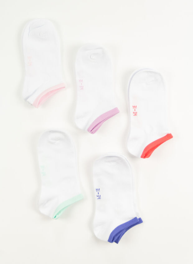 CALZINI CON LOGO 5 PAIA JUNIOR, WW001 WHT, large