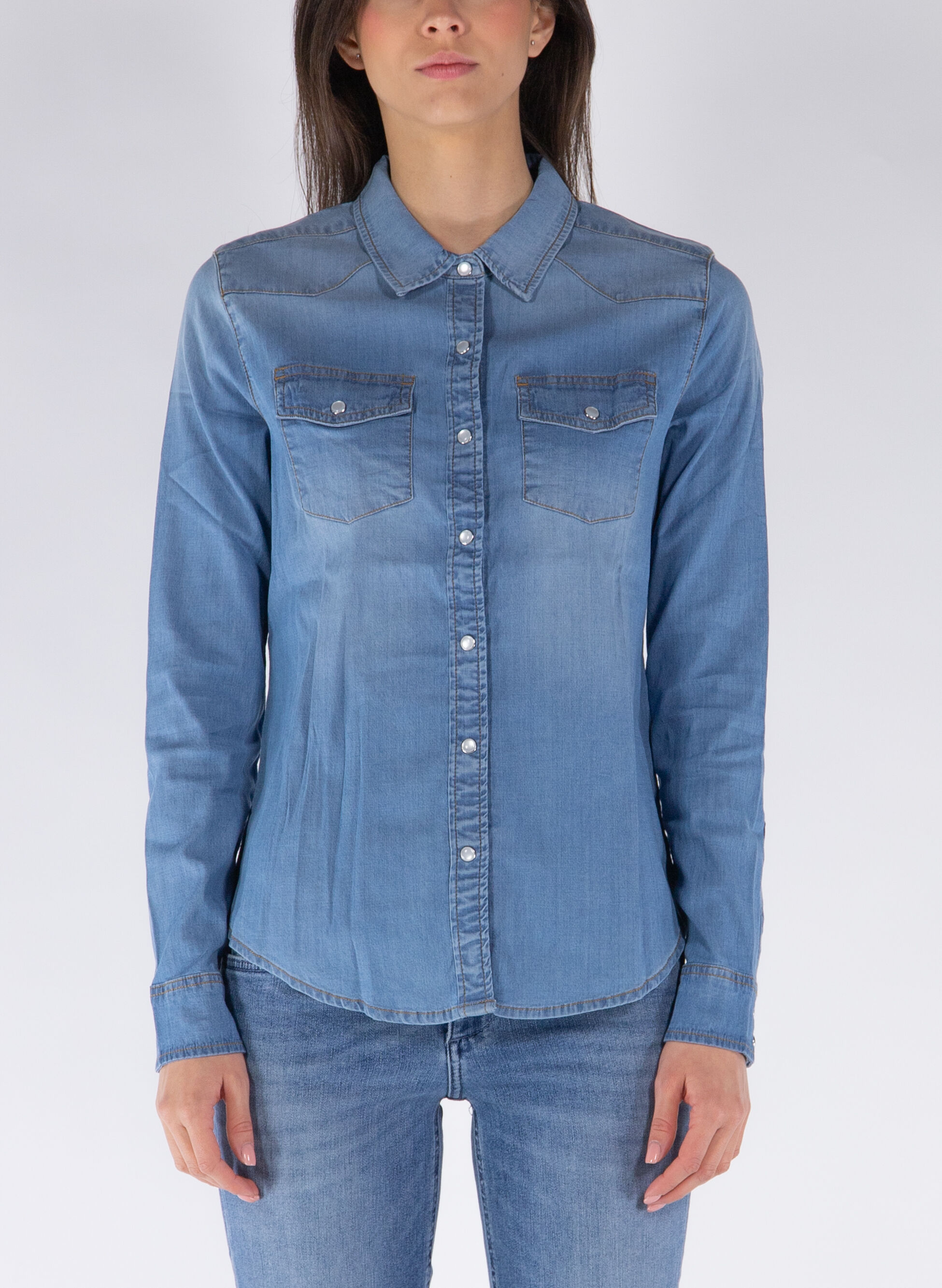 GUESS CAMICIA IN DENIM L