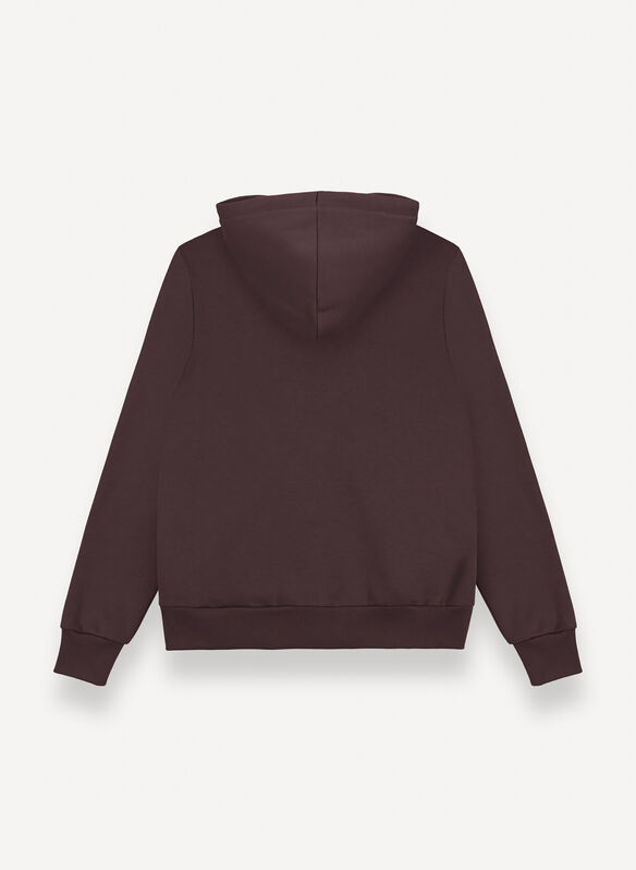 FELPA  MICRO LOGO HOODIE, 790 COFFEE, medium