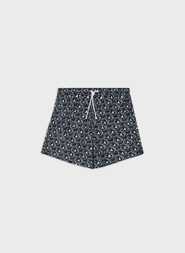 COSTUME BOXER STAMPA ALL OVER, 23521 BLKWHT, large