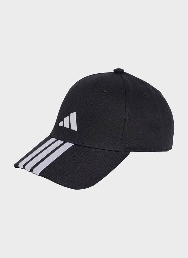 CAPPELLO 3-STRIPES NEW LOGO UNISEX, BLK, large
