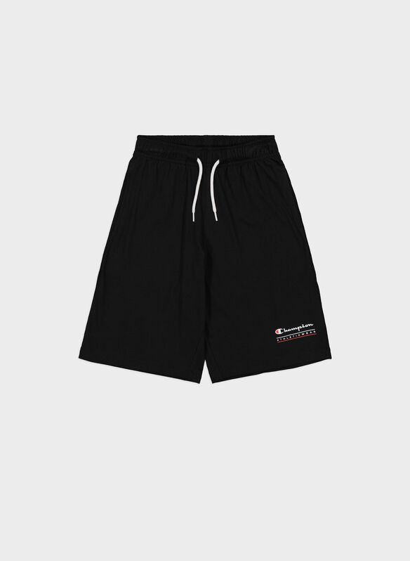 BERMUDA JERSEY GRAPHIC SHOP RAGAZZO, KK001 BLK, medium